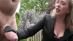fat scrounger roughly broad in the beam load of shit getting a handjob bdsm